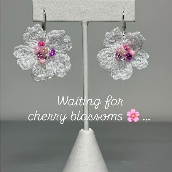 Artisan Jewelry - Handmade Cherry Blossom Earrings
